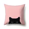 Polyester Pillowcase Cartoon Printed Animal Peach Leather Velvet Pillowcase Waist Cover Car Waist Cushion Cover