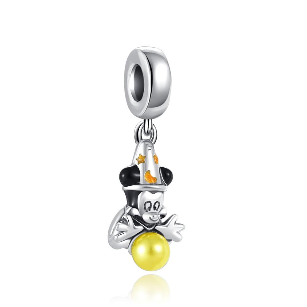 Neues Miniso Disney Donald Duck Minnie Charm 925 Silber Armband Halskette DIY Schmuck Geschenke für Frauen
