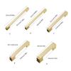 Brass Cabinet Drawer Handle Long Square Furniture Decorative Handle Cupboard Pulls Furniture Decoration Hardware