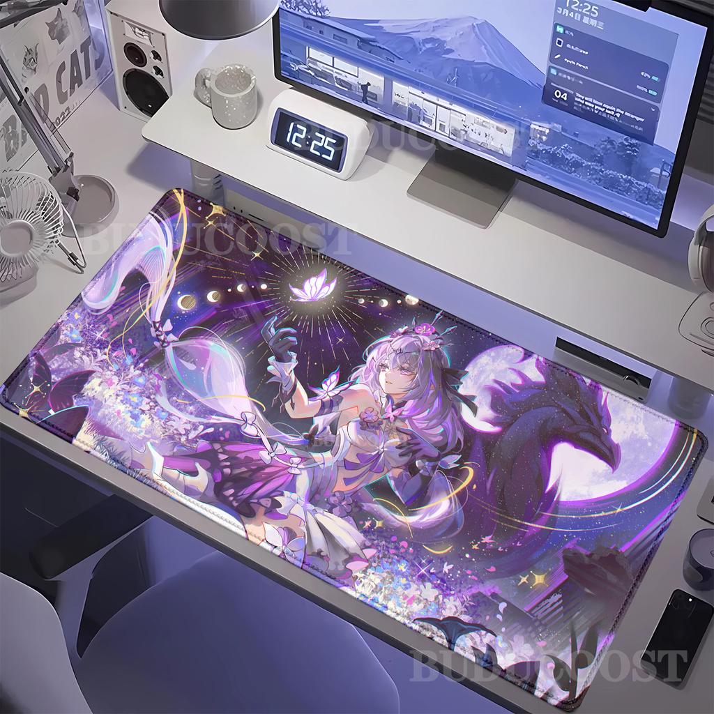 Gaming Honkai Star Rail Castorice Kawaii Girl Mouse Pad Gamer Carpet Keyboard Mat Long Computer Accessories Mousepad Desk Mats