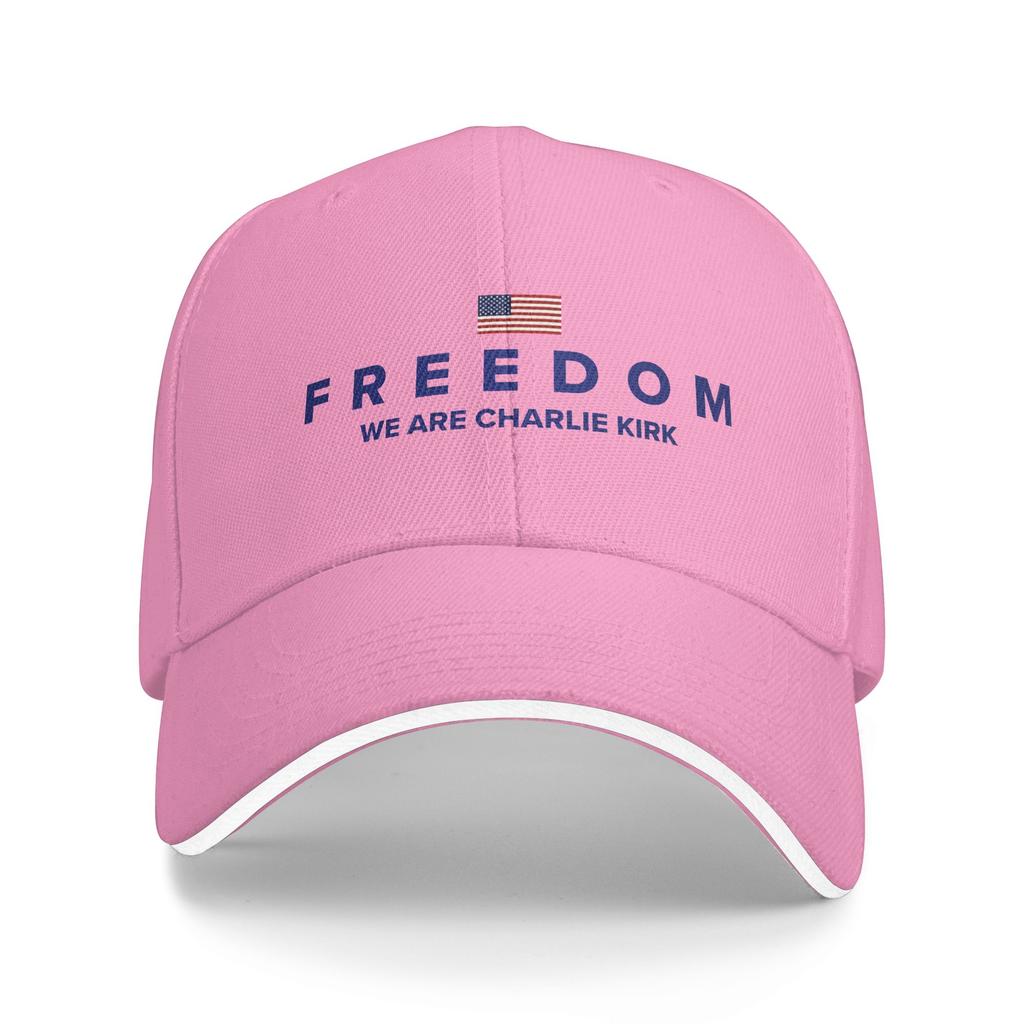 Frühling WIR SIND CHARLIE KIRK FREIHEIT Baseballkappe Laufen Hippie Streetwear Druck Sonne Trucker-Kappe Herren Atmungsaktive Baseballkappen
