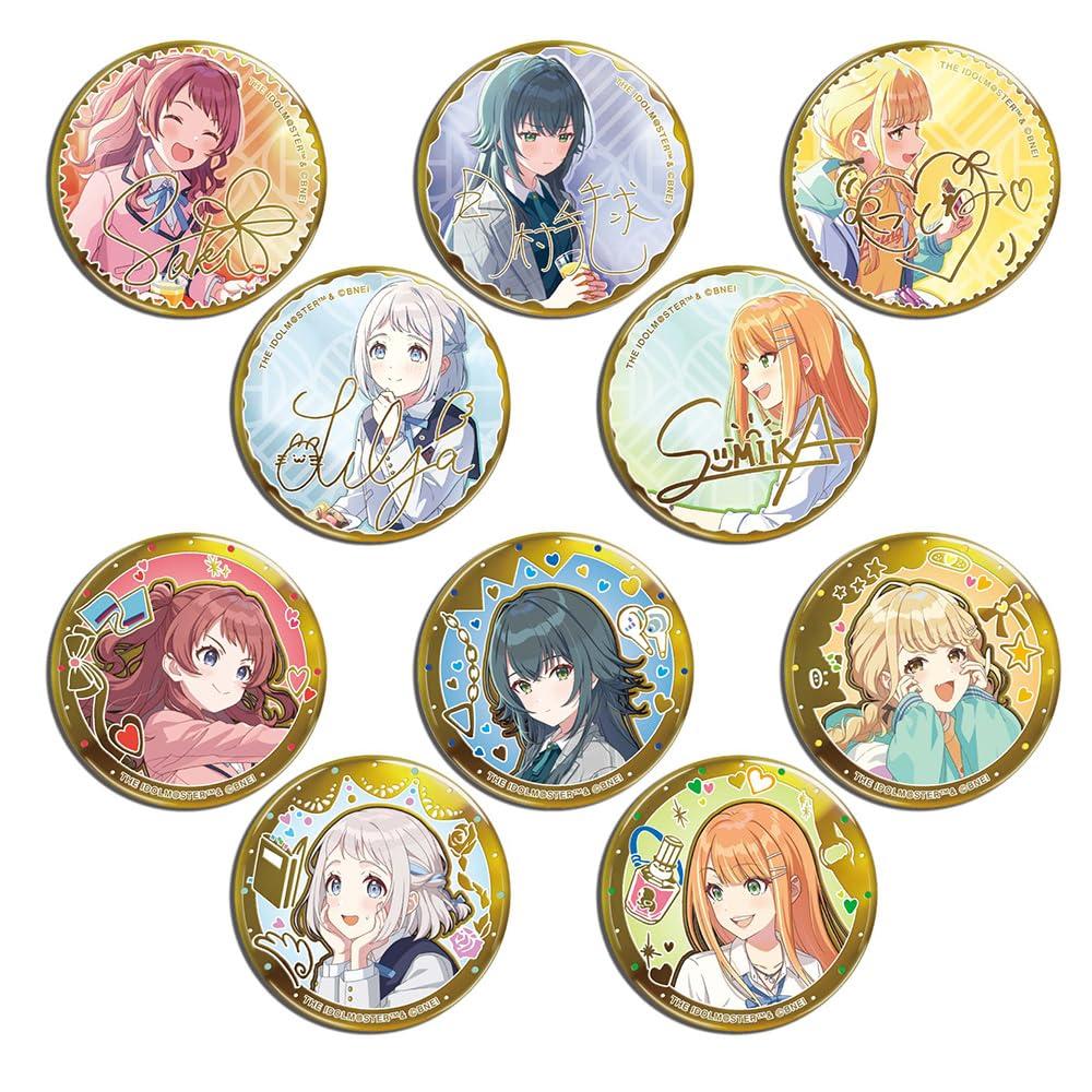 

Tenyo Overwhelming Gold Badge Gakuen Idolmaster Alloy Plated Finish Can Diameter Vol.1 [Single Item] TKB-A04 Badge, Approx. 5.5cm