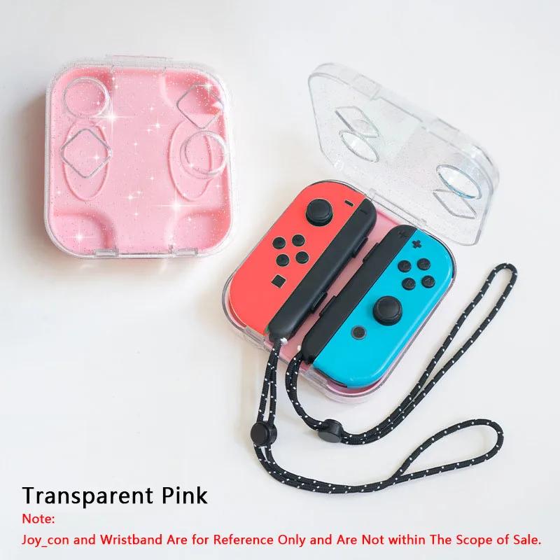 For Nintendo Switch/OLED Joy-con Storage Case Portable Dust-Proof Protective Box PC Transparent Shell with Magnetic Closure