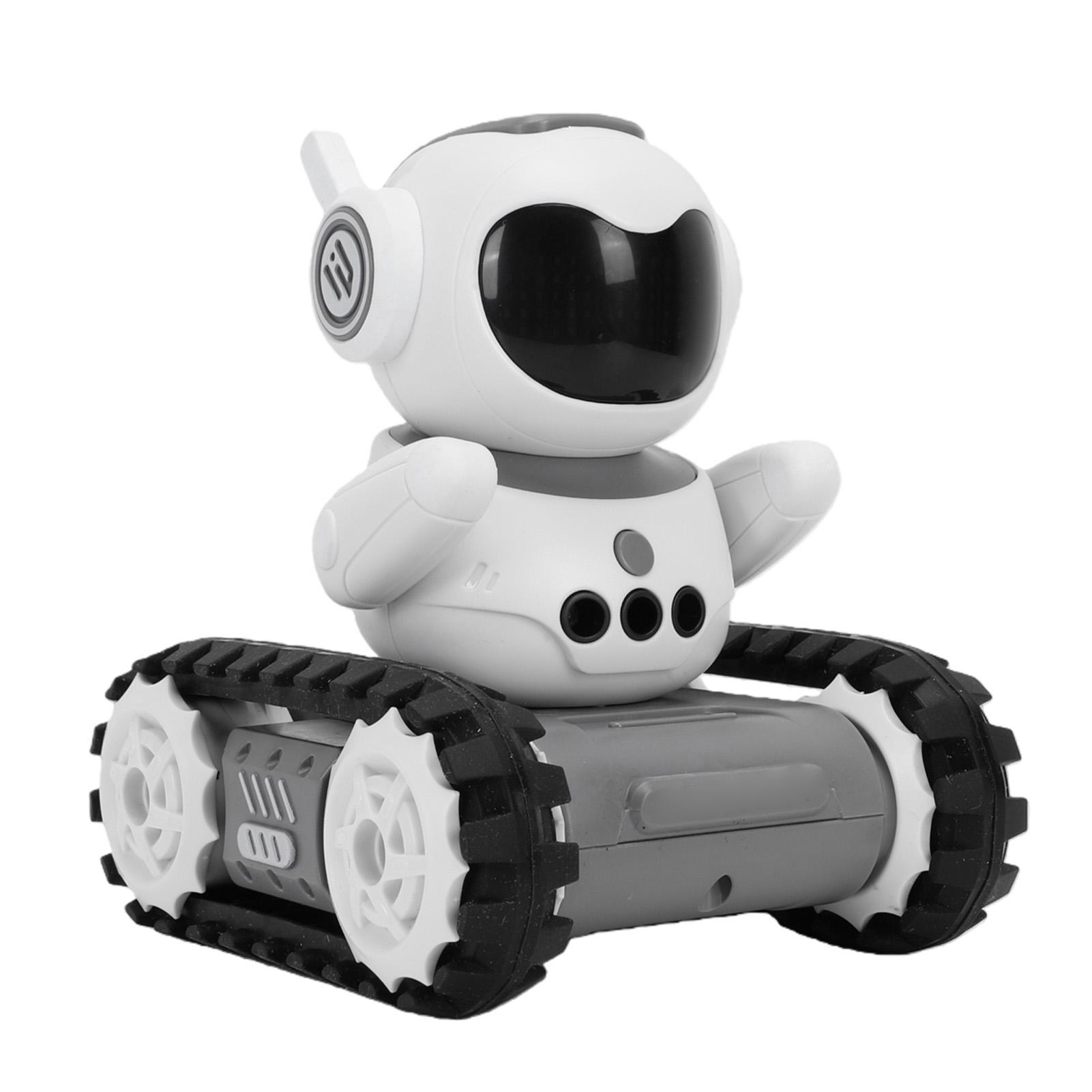 RC Robot Toy Programming Music Demo Intercom Remote Control Robot Toy with LED Lights