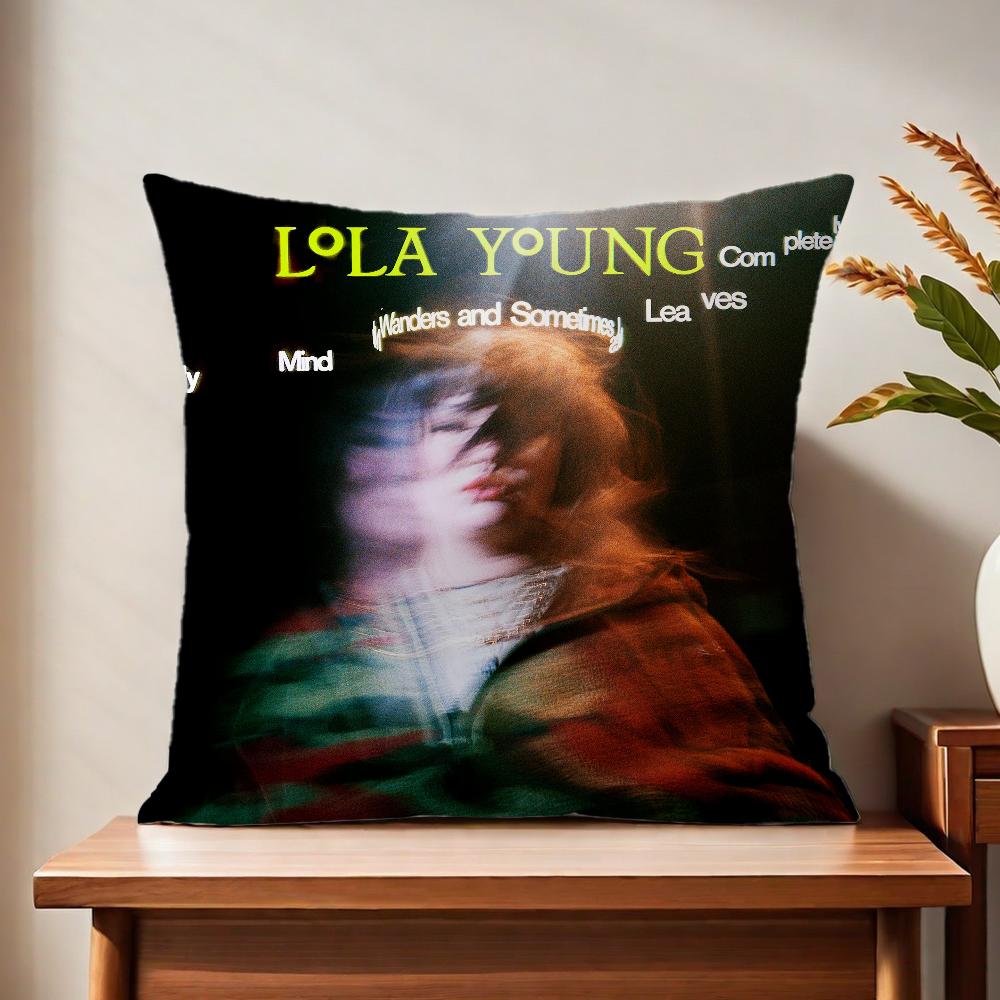 L-Lola Young Cushion Cover For Pillow Printing Sofa Decoration Home Car Room Coffee Shop Office Nordic Simplicity