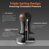 MHW-3BOMBER Coffee Tamper, 58mm, Espresso Tamper, Constant Pressure, 30lb, Audible Feedback, Easy Press, 15lb Spare Spring, Coffee Supplies, 58.35mm,