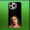 Sängerin T-Tate McRae Handyhülle Für iPhone 16,15,14,13,12,11,Mini,Pro,MAX Grau Matt Silikon Schwarze Hülle