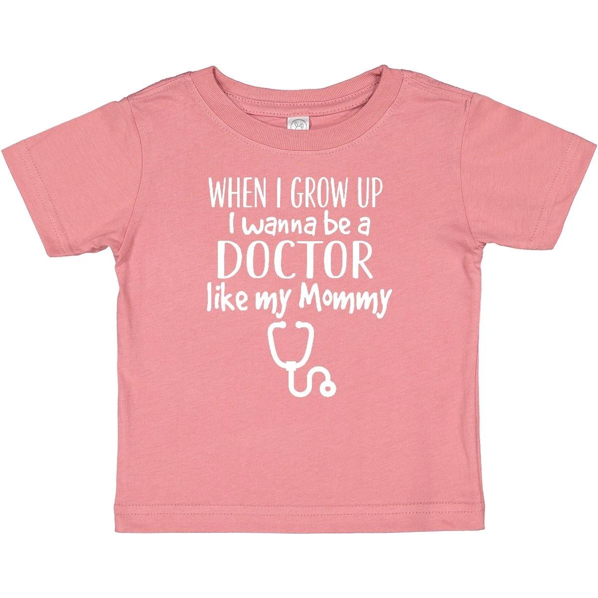 Inktastic Future Doctor Like Mommy Baby T-Shirt Physician Er Training Infant 150