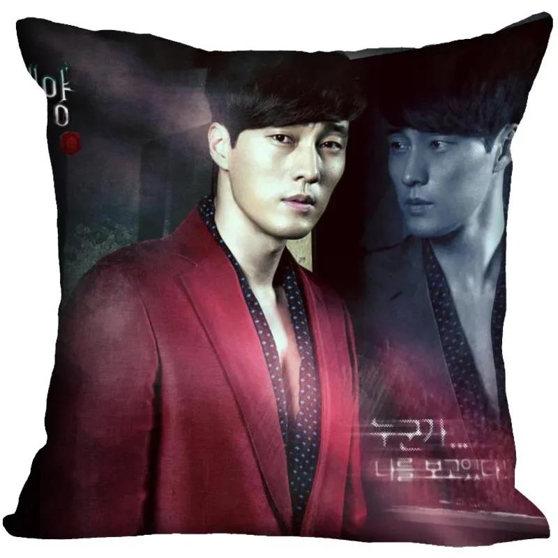 New So Ji Sub KPOP Boy Pillow Cover Bedroom Home Decorative Pillowcase Square Zipper Pillow Cases Satin Soft No Fade 0824