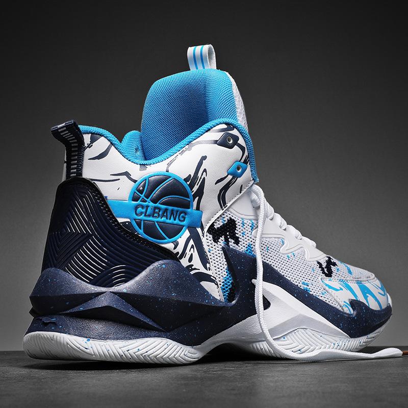 Summer basketball shoes men's children's high-top mesh actual training sneakers junior high school men's shoes youth sports shoes