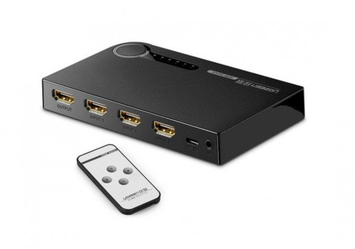 UGREEN Switch 4K HDMI 3 in 1, Black