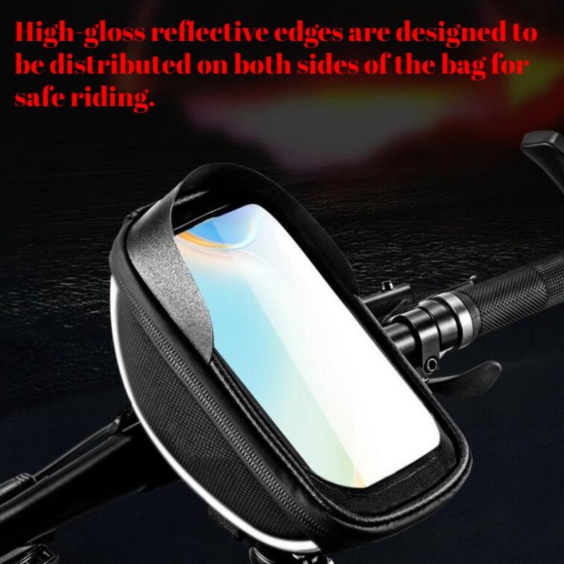 1pc New Bike Bag Bike Mountain Bag Cell Phone Touch Screen Waterproof Storage Bag Removable Bag