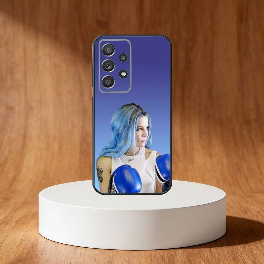 Singer H-Halsey Phone Case For Samsung S25,S24,S21,S22,S23,S30,Ultra,S20,Plus,Fe,Note,10,9,5G Black Cover