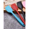 1pc Large Heat-Resistant Flexible Silicone Baking Spatula, Random Color, Easy To Clean, Kitchen Baking Tool, Cream Scraper