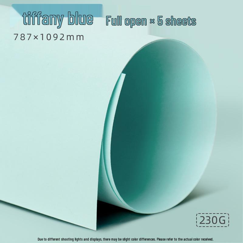 Yuanhao Blue Series A4 Cardstock: Lake Blue, Haze Blue, Navy Blue, Sky Blue, Prussian Blue, Ink Blue - 230G