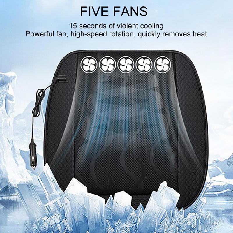 Cool Car Seat With Fan Powerful Chair Cushion Cooling Seat Cushion Enhanced Driving Comfort For Cars Trucks SUVs
