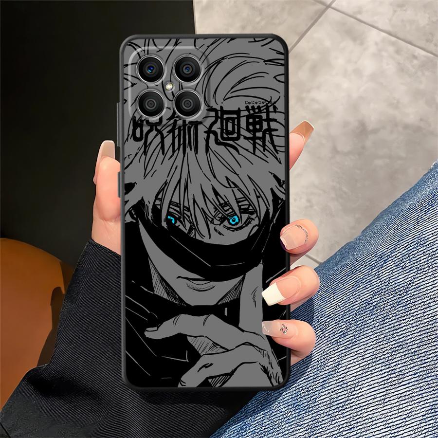 Anime J-uju-tsus Ka-ise-ns Black Soft Phone Cover Case for Honor X6 70 Magic5Lite 200 400 Lite X8 8X X7 X5b 90 X9a