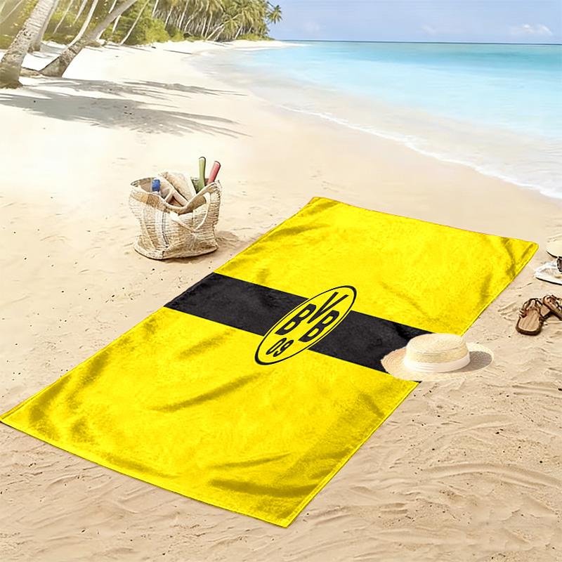 Golden Emblem Radiance beach towel Beach towel for vacation photos beach Outdoor pool towel swim Absorbent bath towel Outdoor picnic beach mat