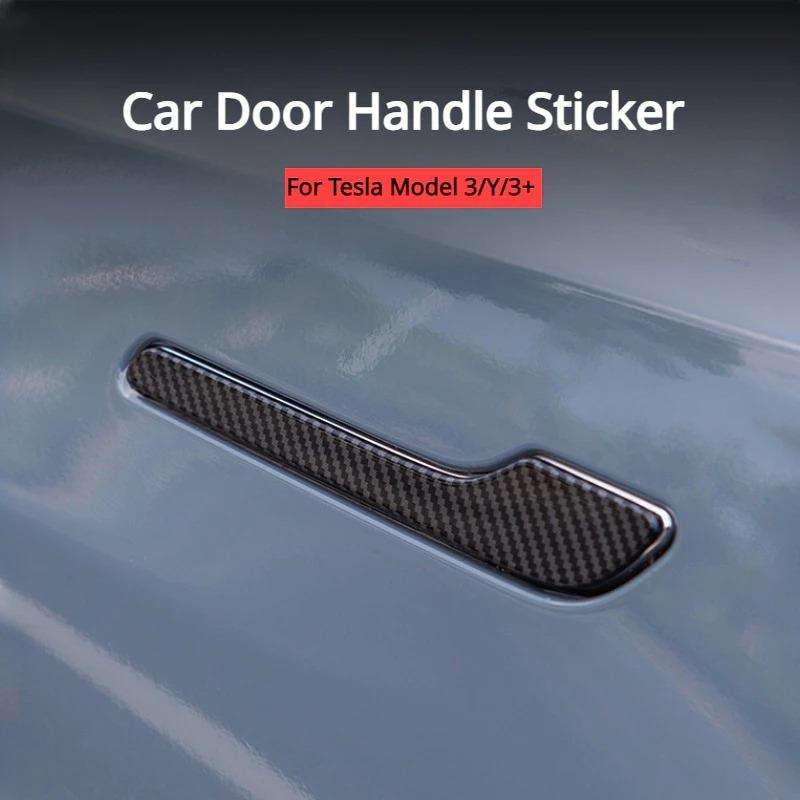 1 Set Suitable for Tesla Updated Model 3Y Door Handle Protective Film Scratch Resistant TPU Transparent Protective Film Interior Mirrors 6