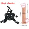 Dildo Strap On Realistic Penis with Suction Cup G-spot Anal Butt Plug Belt Wearable Panties Adult Lesbian Masturbation Sex Toy