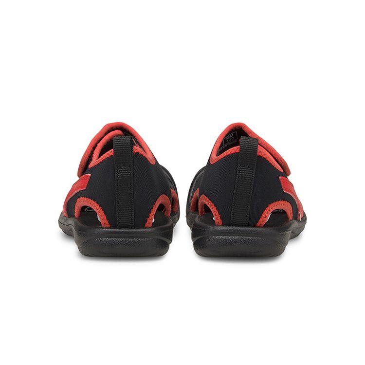 Puma Aquacat Velcro Closed Toe Flat Sports Walking Shoes Baby Shoes Black 372158-06