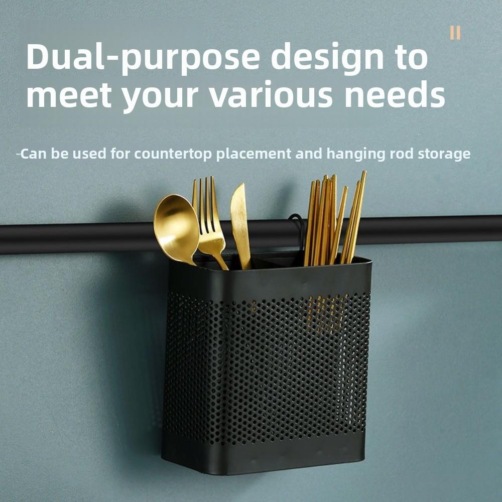 With Hook Kitchen Storage Rack Stainless Steel Cutlery Dryer Drainer Shelf  Space Saving