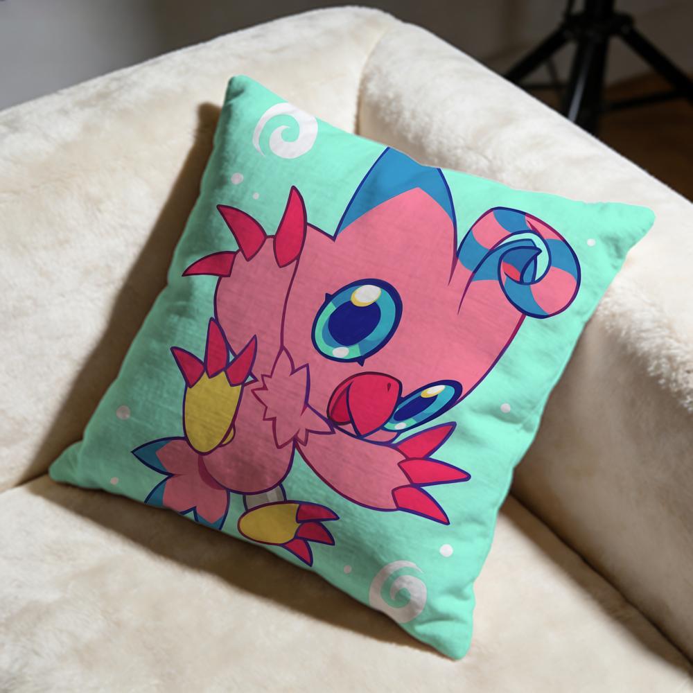 Popular DDigimoned Cushion Cover Soft Decorative Pillow Case Suitable for Bedroom Sofa Car Travel Use