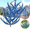 Metall Outdoor Kinetischer Windmühlen-Spinner: Künstlerische handgefertigte Gartendekoration aus Eisen