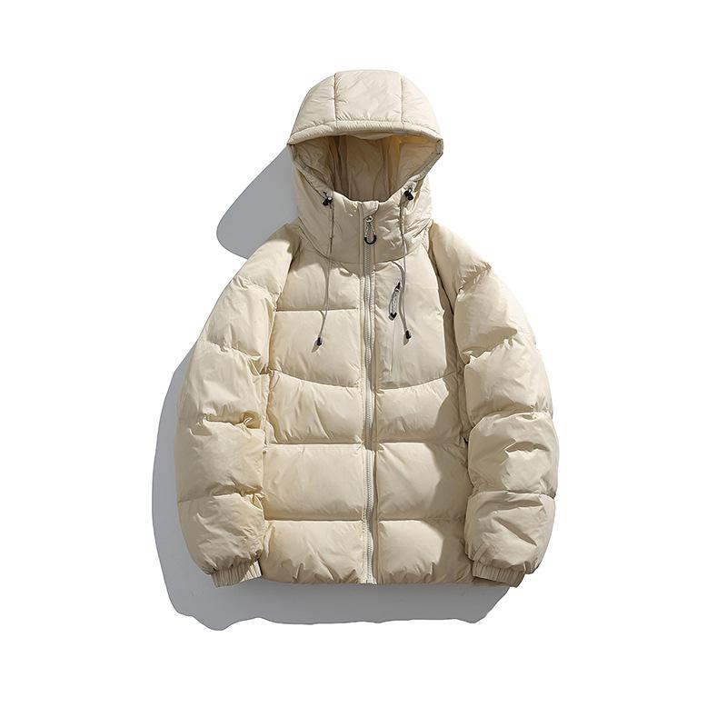 

ACU Men s Japanese-Style Outdoor Windproof Down Jacket: Warm, Oversized, Hooded, Nylon, Solid Color. M