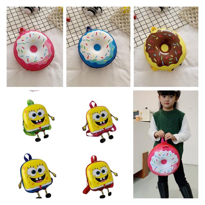 Sweet Donut Eggshell Backpack For Kindergarten Kids Cute And Durable