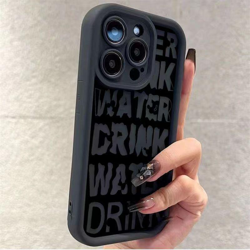 

Мягкий чехол на английском языке для iPhone 15/14 Pro Max, 13, 12, 11, XS/XR, 8, 7, 6 Plus iPhone 13 Mini