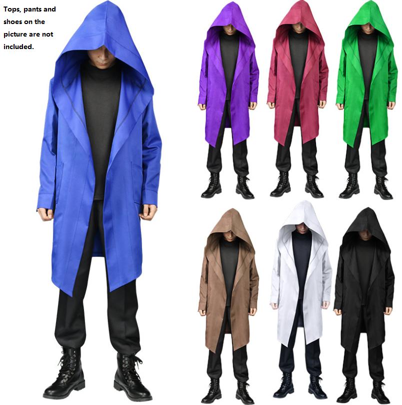 Versatile Death Hooded Capes Long Sleeve Wizard Cloak For Halloween Cosplay Fun