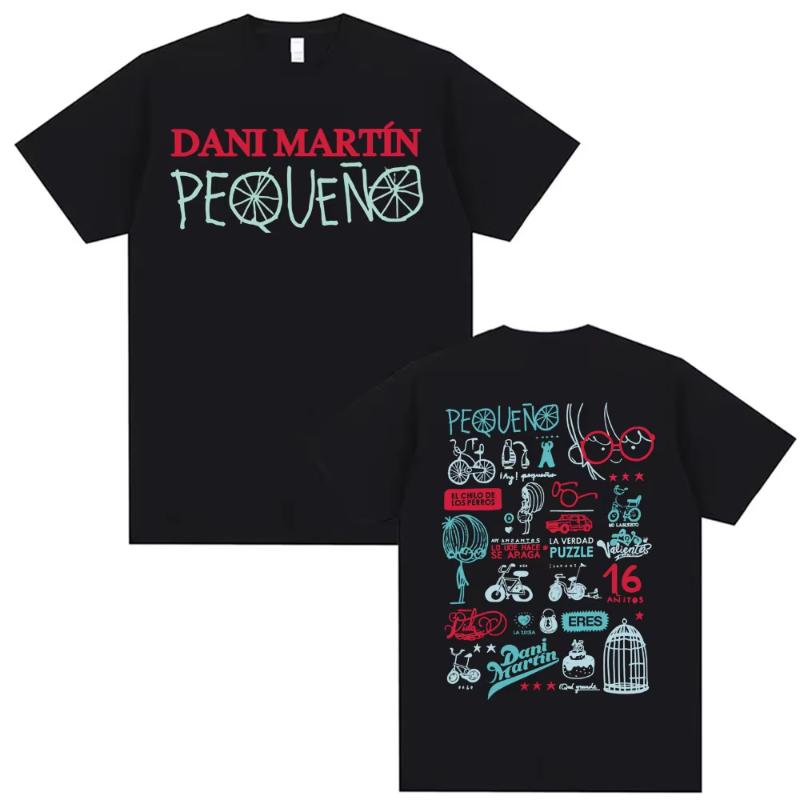 Dani Martin Ptos Anos Graphic T-shirts Men Women Fashion Classic Trend Tee Shirt Man High Quality Oversized Cotton T Shirts