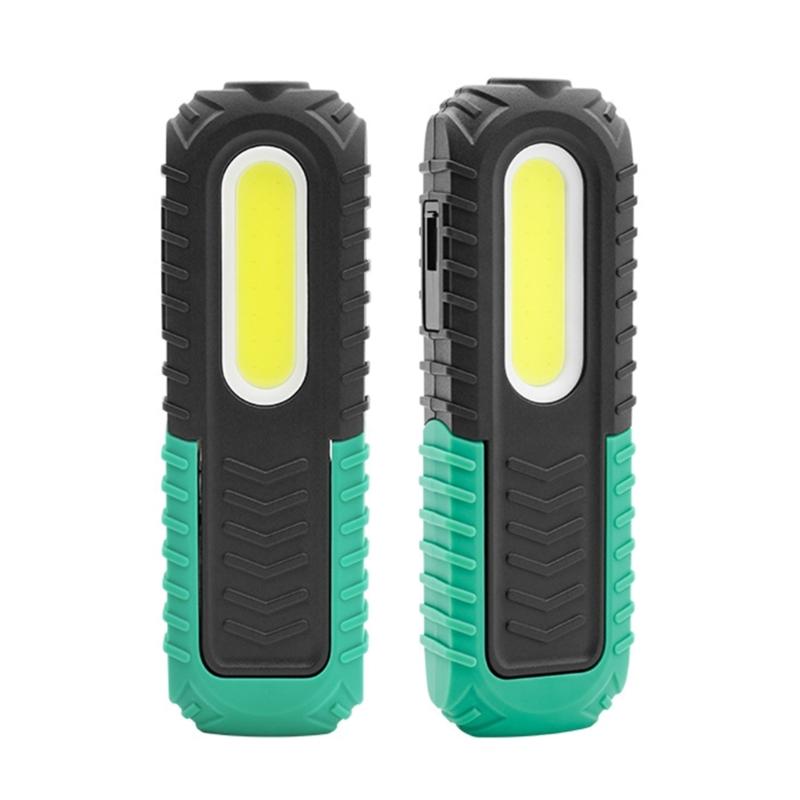 LED Magnetic Working Light Rechargeable USB COB Inspection Lamp Hanging-Hook Job Site Lighting for Car Repairing Camping