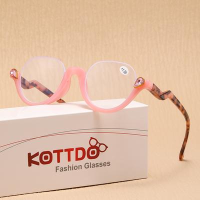 Halbrahmen-Lesebrille, Diamant, Anti-Blaulicht, Presbyopie, optische Leselinse, Katzenauge, Männer, Hyperopie, Frauen, Lesebrille, +1,0 +1,5
