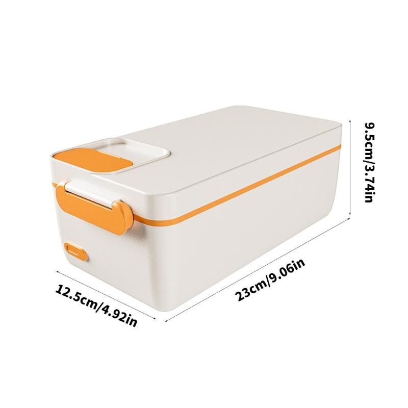 Portable Electric Lunch Box 1L Capacity Thermal Food Warmers Lunch Heating Box For Work School Camping And Home Use