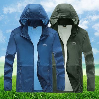 Summer Ice Silk Sunscreen Clothing Men's Thin Breathable Outdoor Cycling Fishing Clothing Sports Sunscreen Clothing Quick Dry Clothes