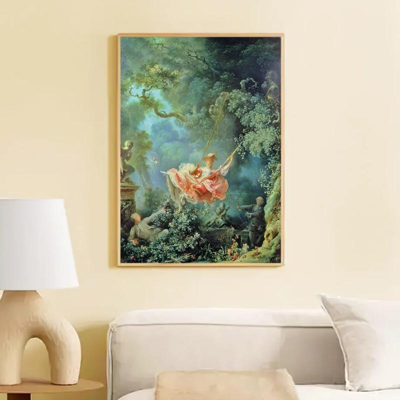 Famous Claude Monet DIY Sticky Poster Vintage Room Bar Cafe Decor Home Decor