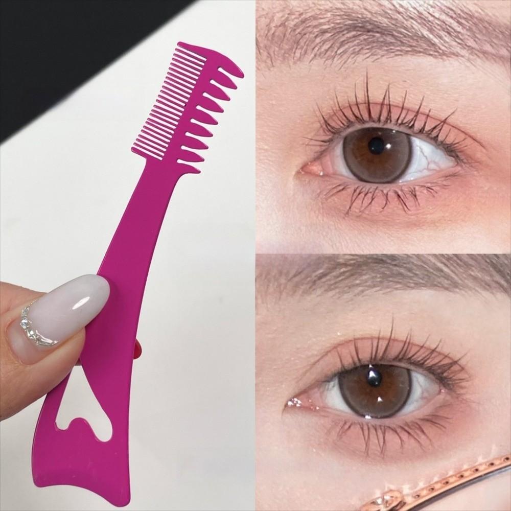 Delicate Finish 3-In-1 Eyelash Brush Long Wear Eyeliner Aid Tool  Makeup Artist