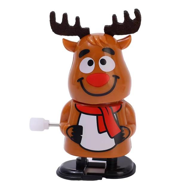 

Рождественская заводная прыгающая игрушка Санта-Клаус Лось Снеговик Кукла в форме для детей Подарок Фестиваль Новый год Вечеринка День рождения Рождественский декор Реквизит