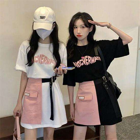 Chic Women's Two-Piece Summer Skirt & T-Shirt Set - 2022 Trendy Design