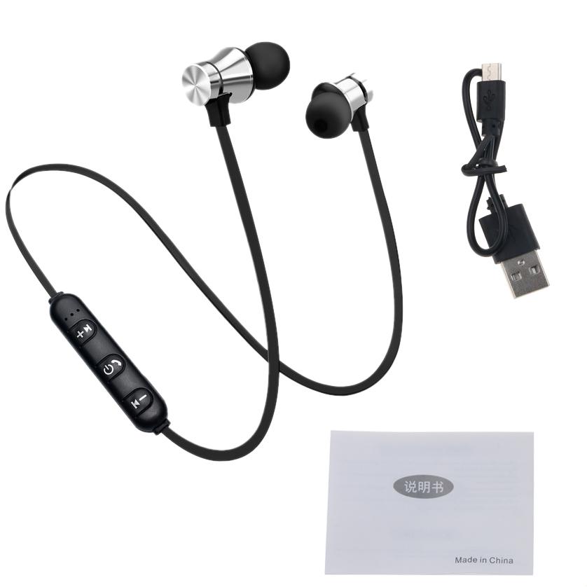 Magnetic Earphone Bluetooth-compatible 4.2 Wireless Headset In-Ear Noise Reduction Hanging Neck Headset Sports Headphones
