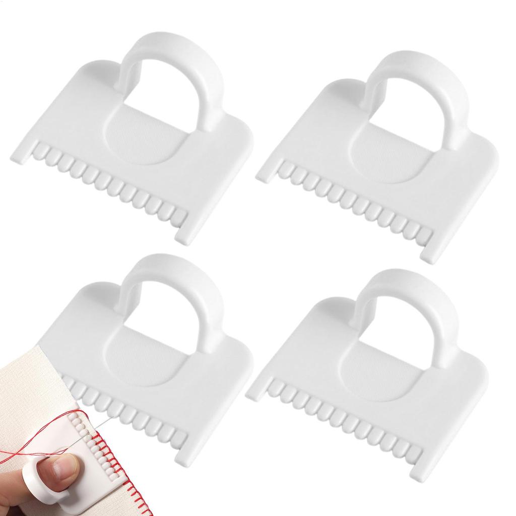 4pcs Sewing Guide Template Kit for Consistent Stitches Spacing Precision Sewing Tool for Fabric Embroidery & Leathercraft