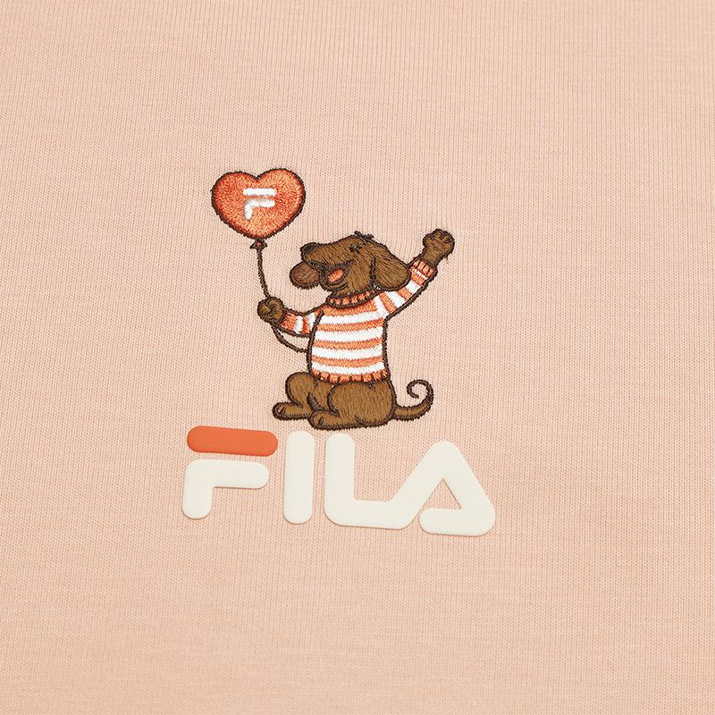 FILA Original Classic Versatile Comfortable T-Shirt Men tops Rose-Deep-Pink F61M629103FPK