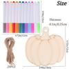 32 Pcs Pumpkin Shaped Hanging Ornaments Erasable Highlighters Set Unfinished Diy