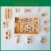 32-teiliges Holz-Digital-Baustein-Set Kinderspielzeug für die Früherziehung zum frühen Mathe-Lernen