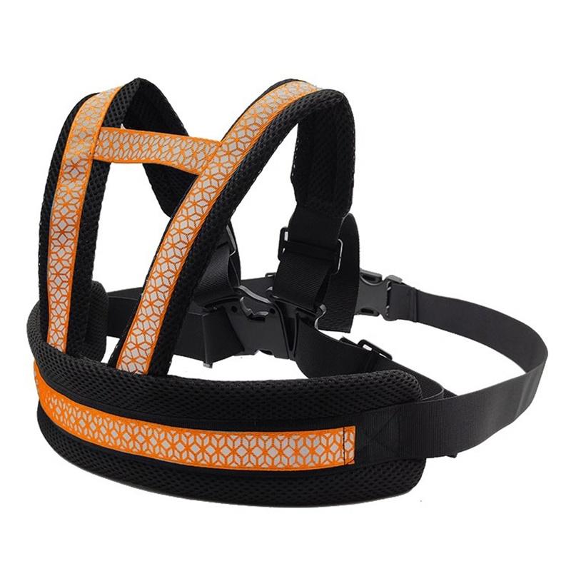 Breathable Children'S Motorcycle Seat Belt Adjustable Strap Two Handles Kids Safety Seat Harness Anti Lost Reflective Strap