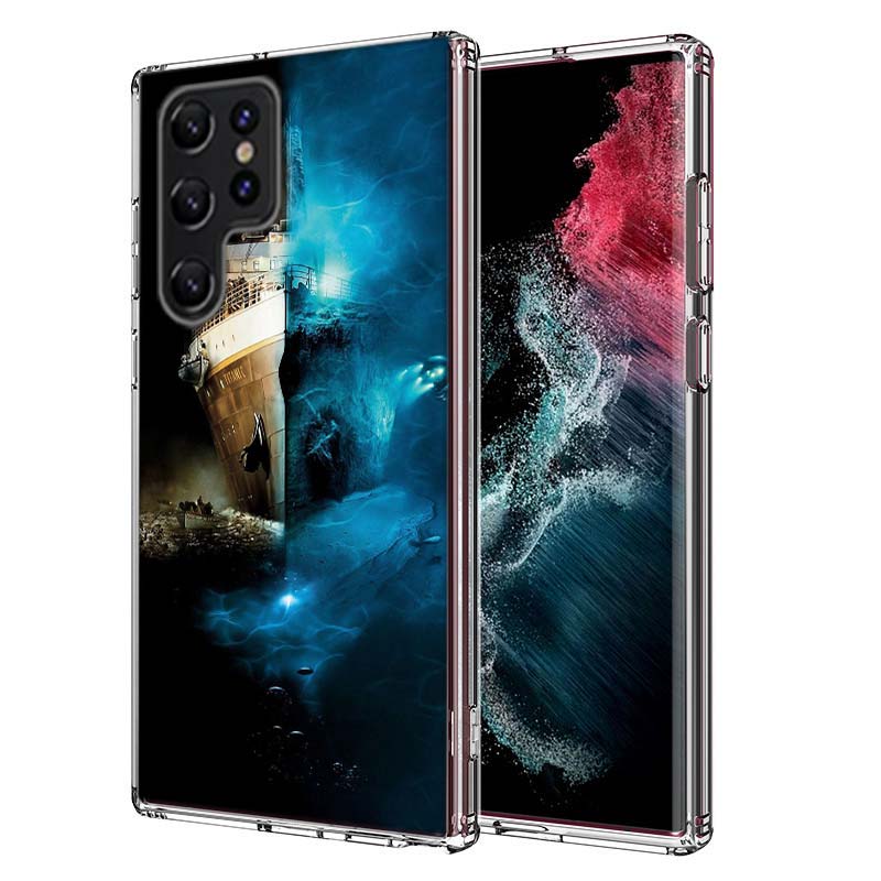 

T-Titanics Movie Capa Phone Case For Samsung S26 Ultra S25 Edge Galaxy S23 S21 S20 S24 FE S22 S10 Plus Cover Clear TPU Shell Coq Samsung S24 Ultra