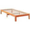VidaXL Cadre de lit sans matelas cire marron 90x200 cm bois pin massif, meuble de chambre, sommier, lit double, lit, châlit, 859222