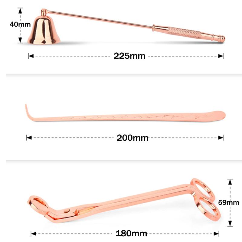 3/4pcs Candle Suppressor One-piece Tool Domestic Aromatherapy Candle Scissors Candle Suppressor Hook Tray Candle Tool Clippers